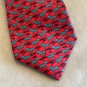 Beautiful Hermès Tie with Zebras